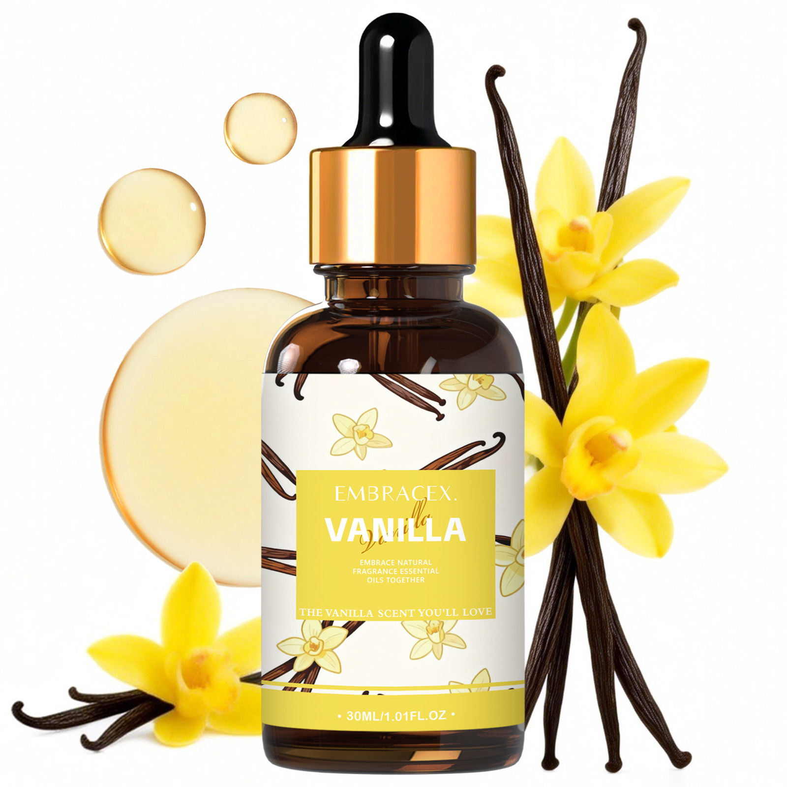 Home Fragrance Gift - Huile essentielle de vanille 30ml, pour